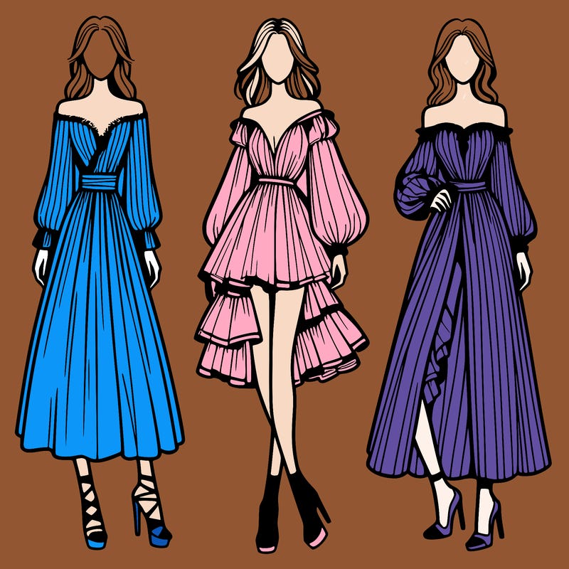 fashion models dresses