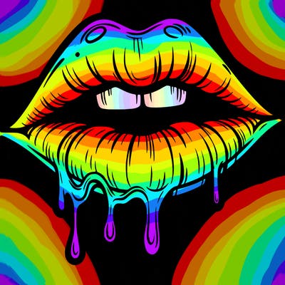 lips that look realistic and drip