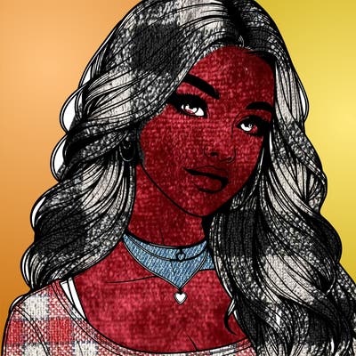 detailed realistic girl