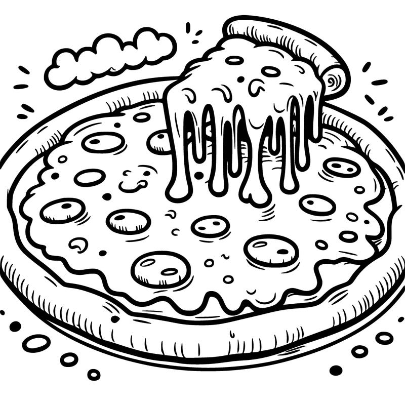 a melty, cheese pizza.