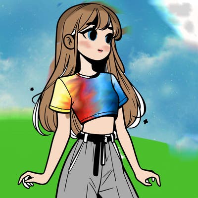 girl in a cute crop top