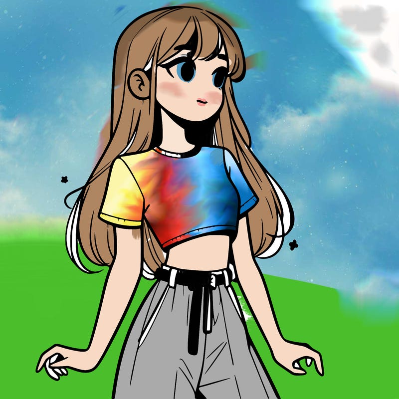 girl in a cute crop top