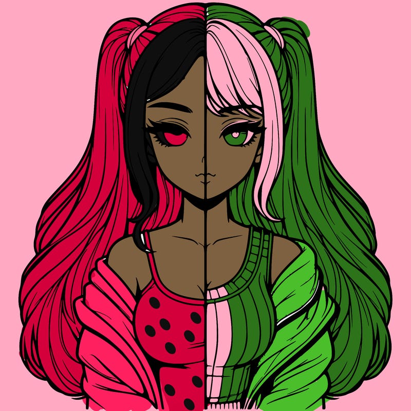 realistic girl split