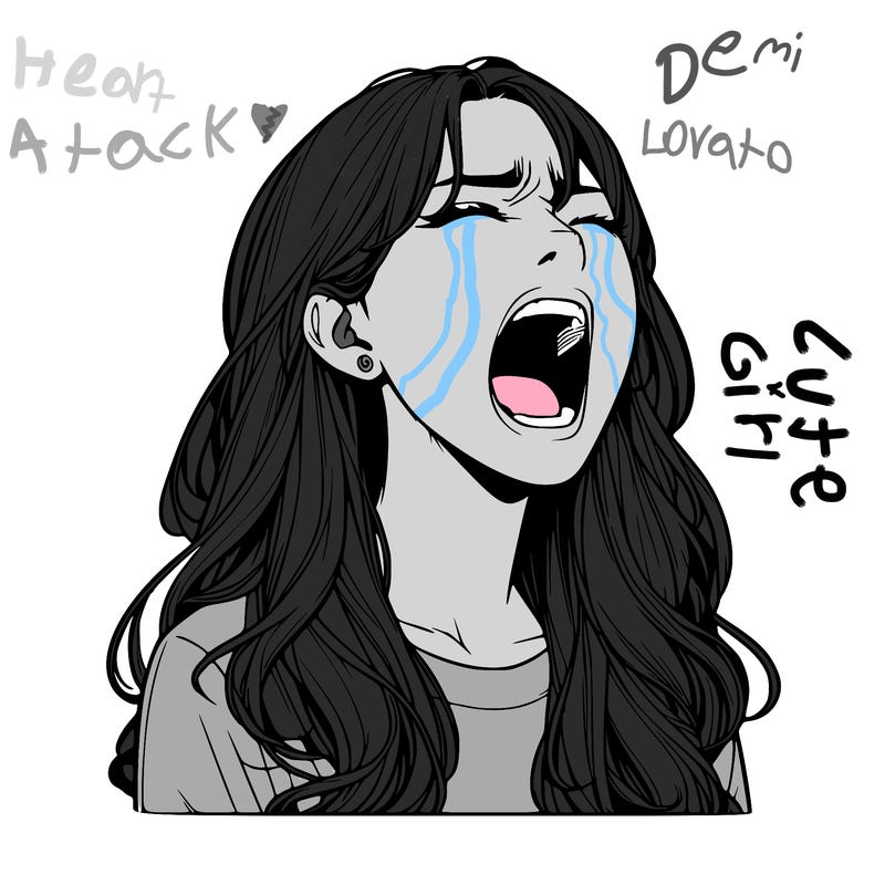 screaming realistic, girl