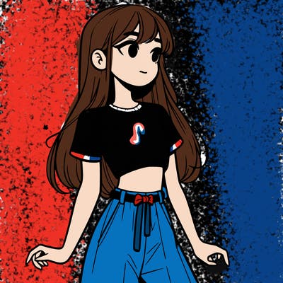 girl in a cute crop top