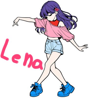 realistic girl danceing