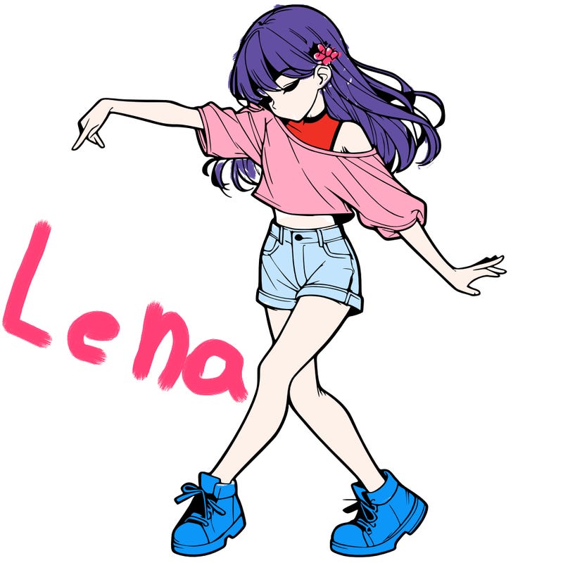 realistic girl danceing