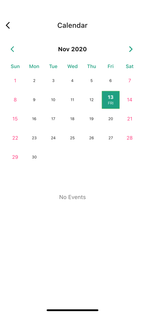 DirectSchool mobile app school event calendar interface