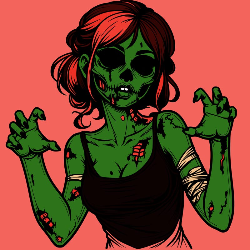 realistic zombie girl