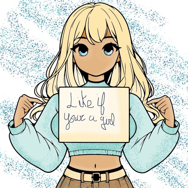 girl holding a blank sign in a long sleeve crop top