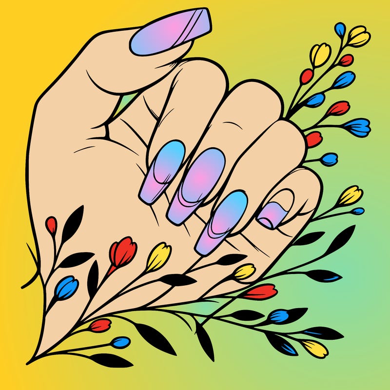 nails with french tip