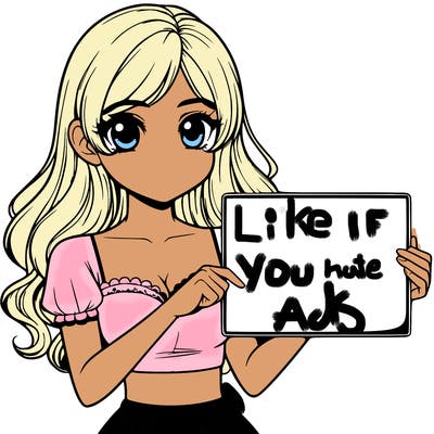 realistic pretty girl holding blank sign