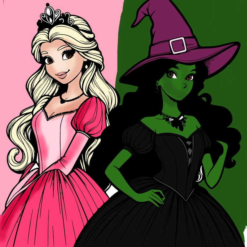 a realistic princess and a witch