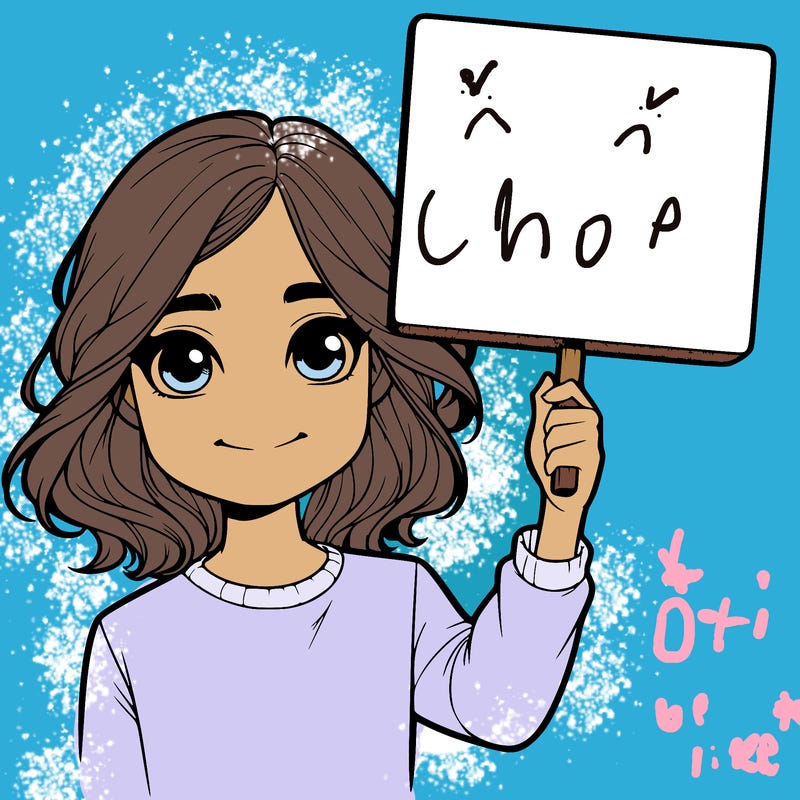 realistic girl holding up a sign