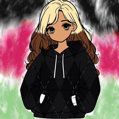 a teen girl with a oversized sweatshirt