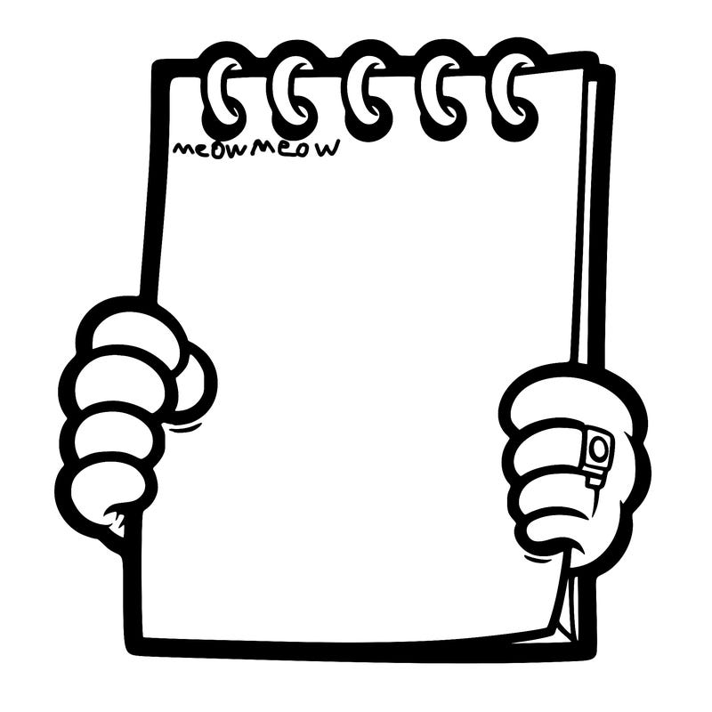 a blank piece of paper