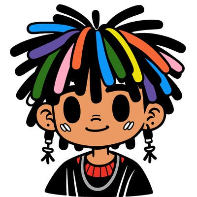 a black boy with dreads