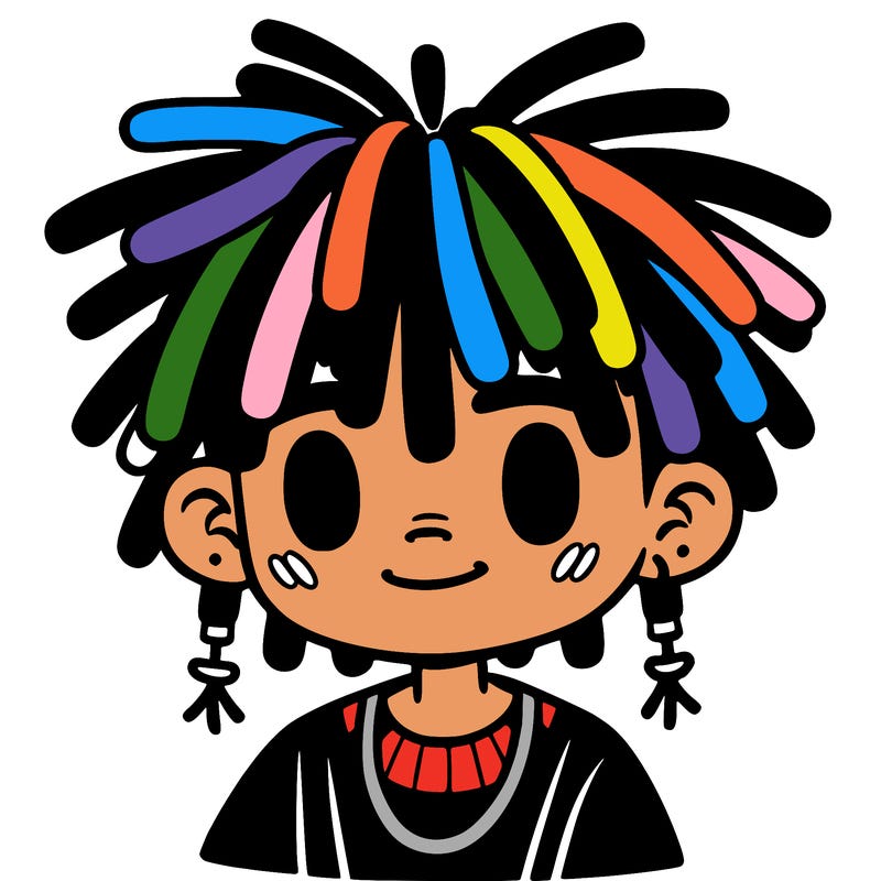 a black boy with dreads