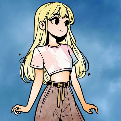 girl in a cute crop top