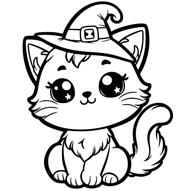 a cute halloween cat