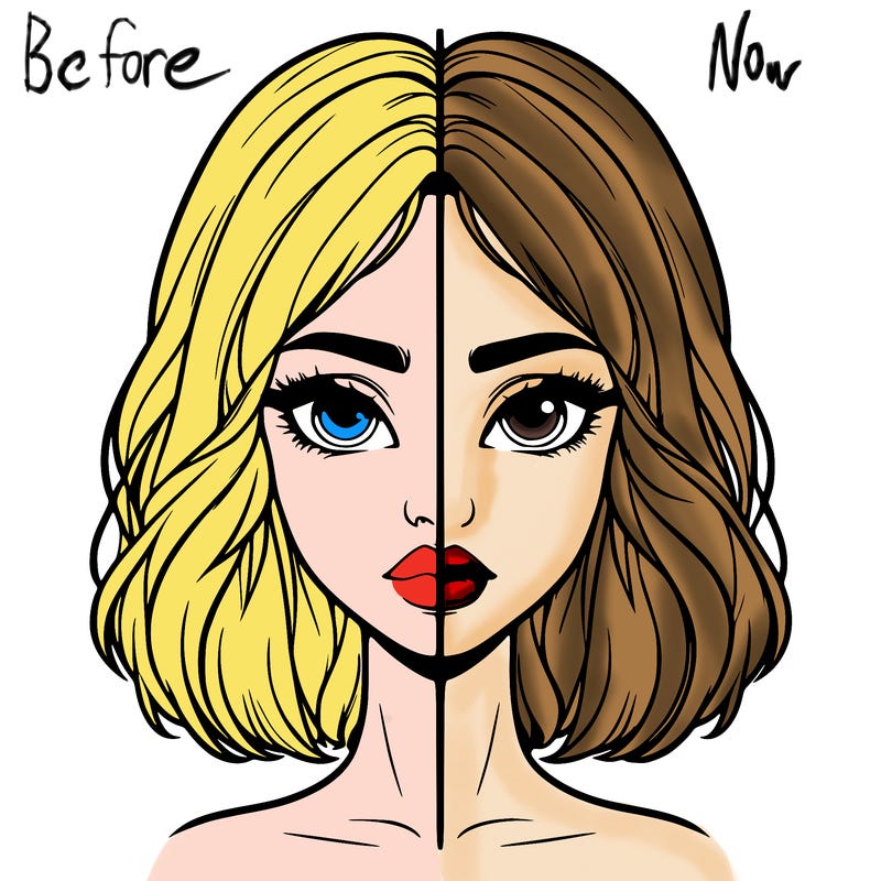 realistic girl split