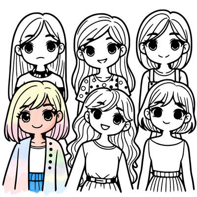 five girls