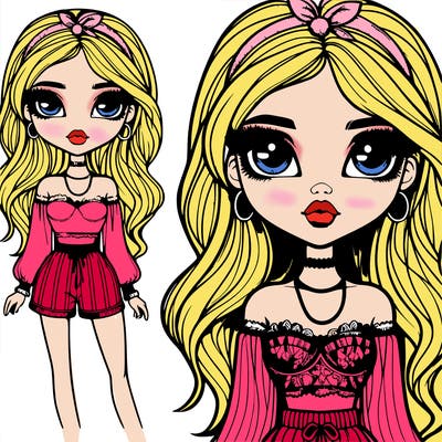 beautiful realistic girl bratz