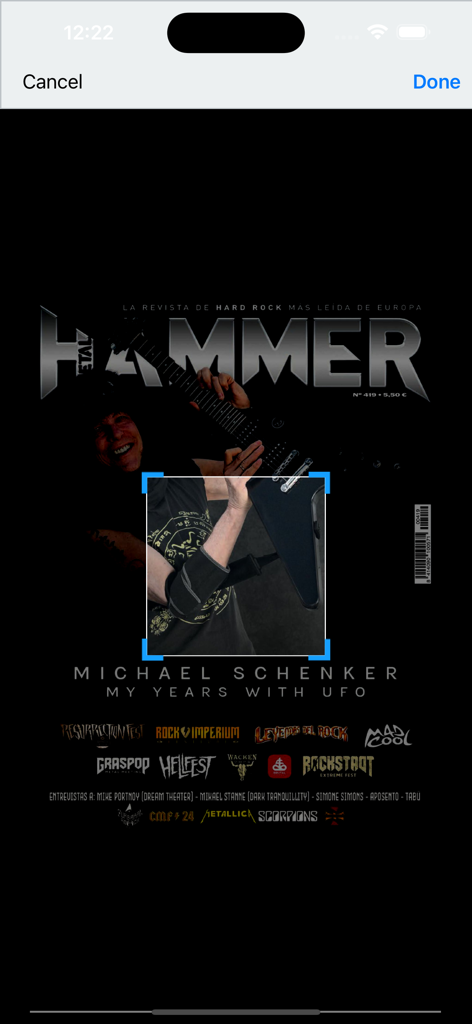 Metal Hammer digital magazine cover featuring Michael Schenker and UFO