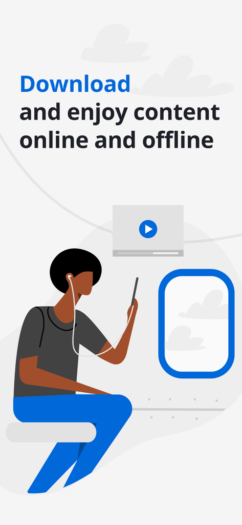 Go.Learnモバイルアプリを使用して旅行中にオフラインで学習しているプロフェッショナル