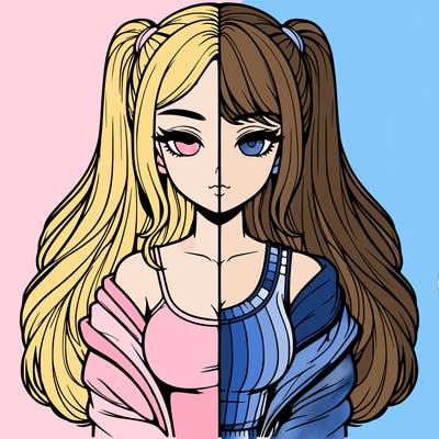 realistic girl split