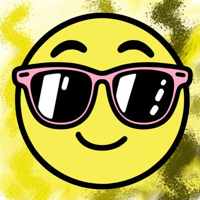 emoji with sunglasses