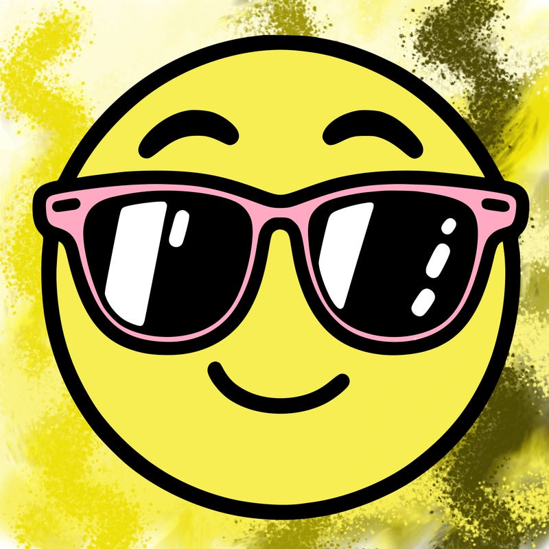 emoji with sunglasses