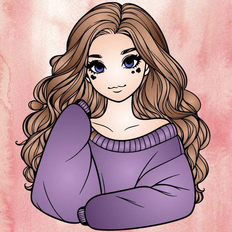 a beautiful girl in a big sweatshirt