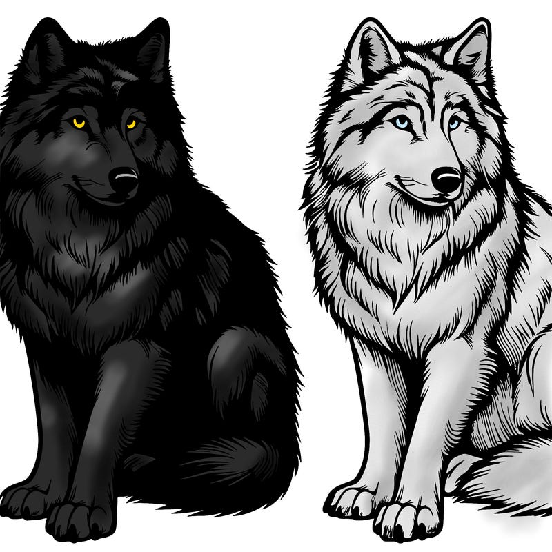 realistic wolf