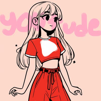 girl in a cute crop top