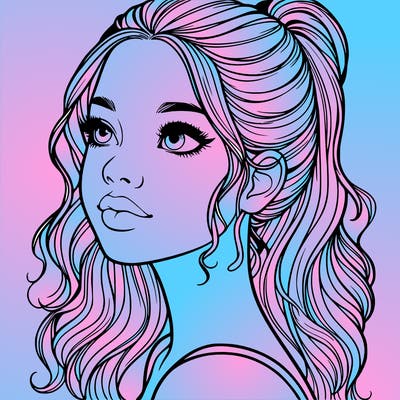 beautiful realistic girl