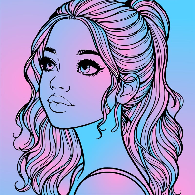 beautiful realistic girl