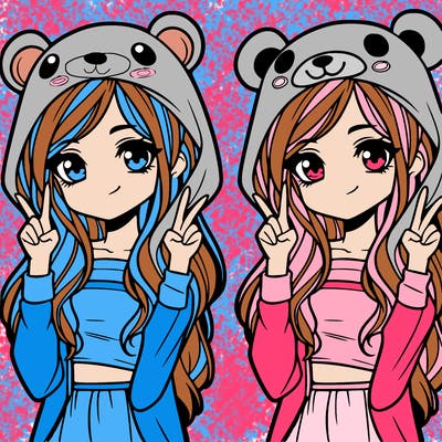 teen girl in animal costume