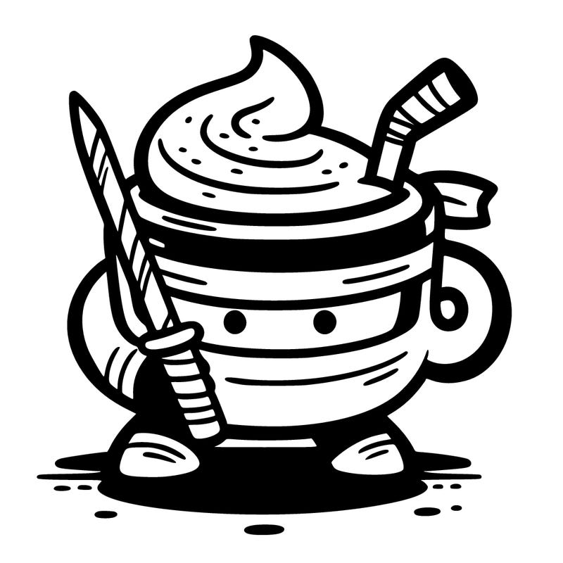 a cappuccino that is a ninja