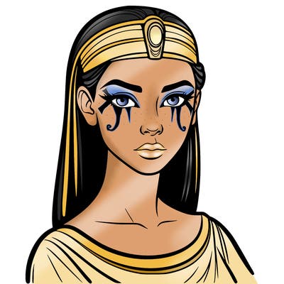 realistic egyptian woman