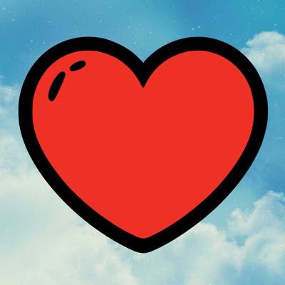 a blank heart