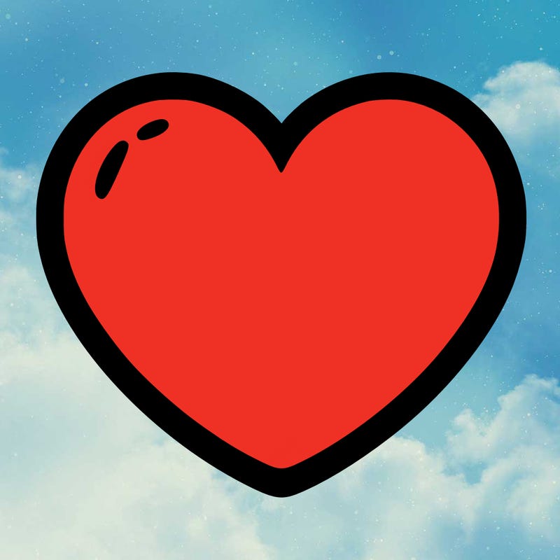 a blank heart