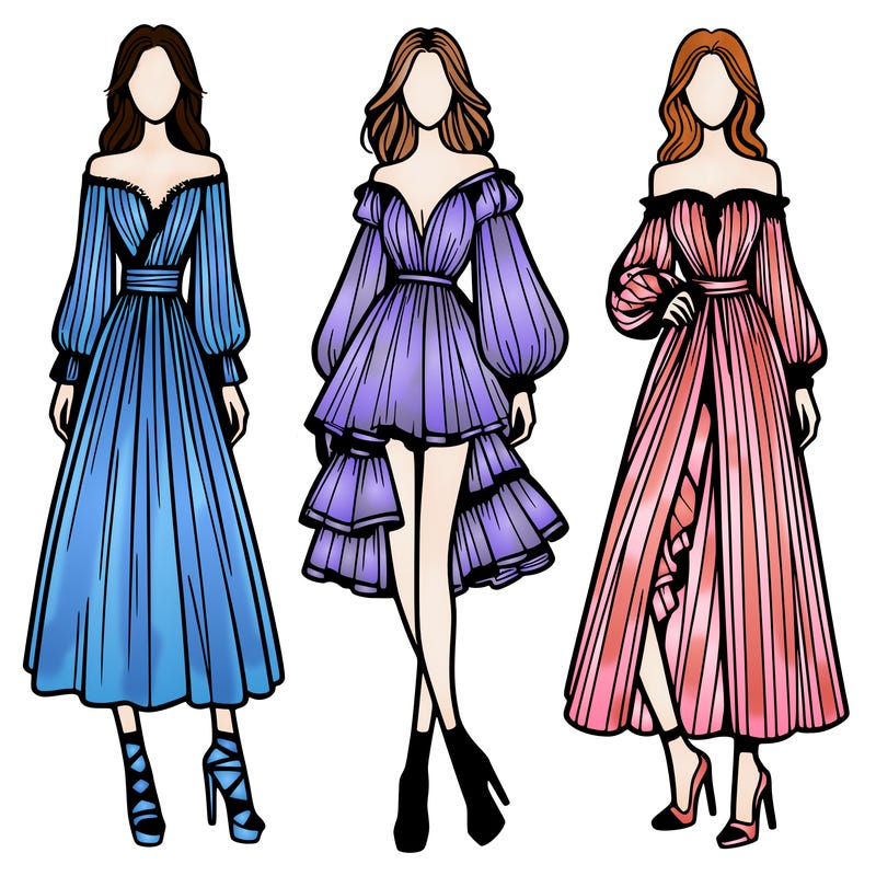 fashion models dresses