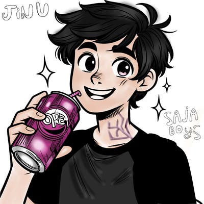 teenager drinking coca cola