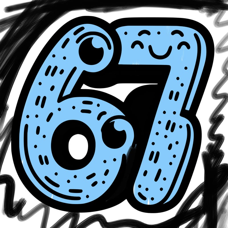 the number 67