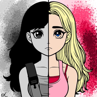 realistic girl split