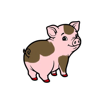 the cutest little little pig