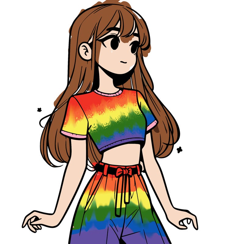 girl in a cute crop top