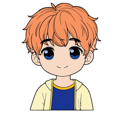 cute realistic boy
