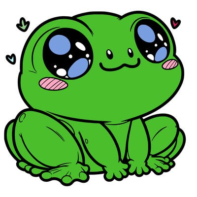 cute frog person realistic